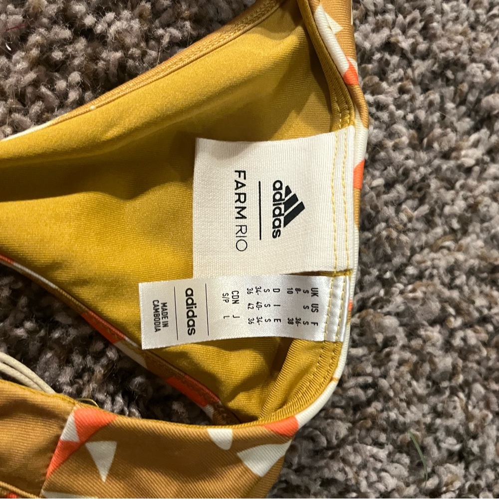 Adidas Mustard and Orange Patterned Dress - Picture 2 of 4